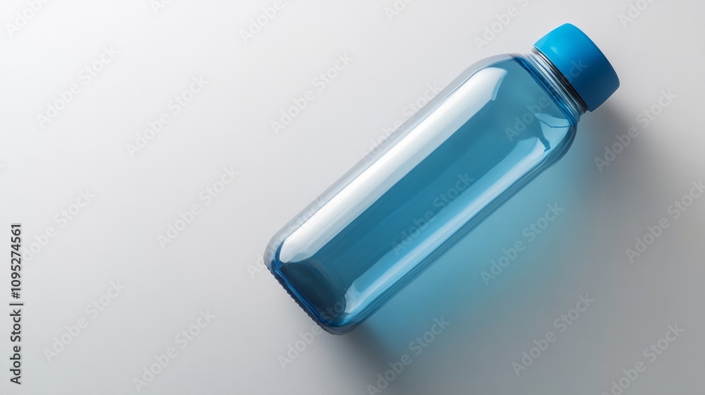 plastic empty bottle against white background plastic empty bottle against white background