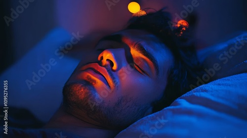 Young Man Loud Snoring and Open Mouth.Concept of Sleep apnea,sleep disorder,poor sleep quality,health issues,fatigue,Healthcare,medical devices,sleep clinics,pharmaceutical industry