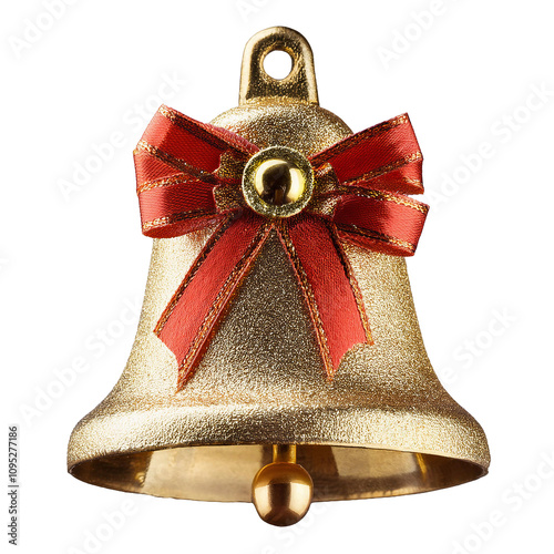 christmas bell decoration object Isolate background