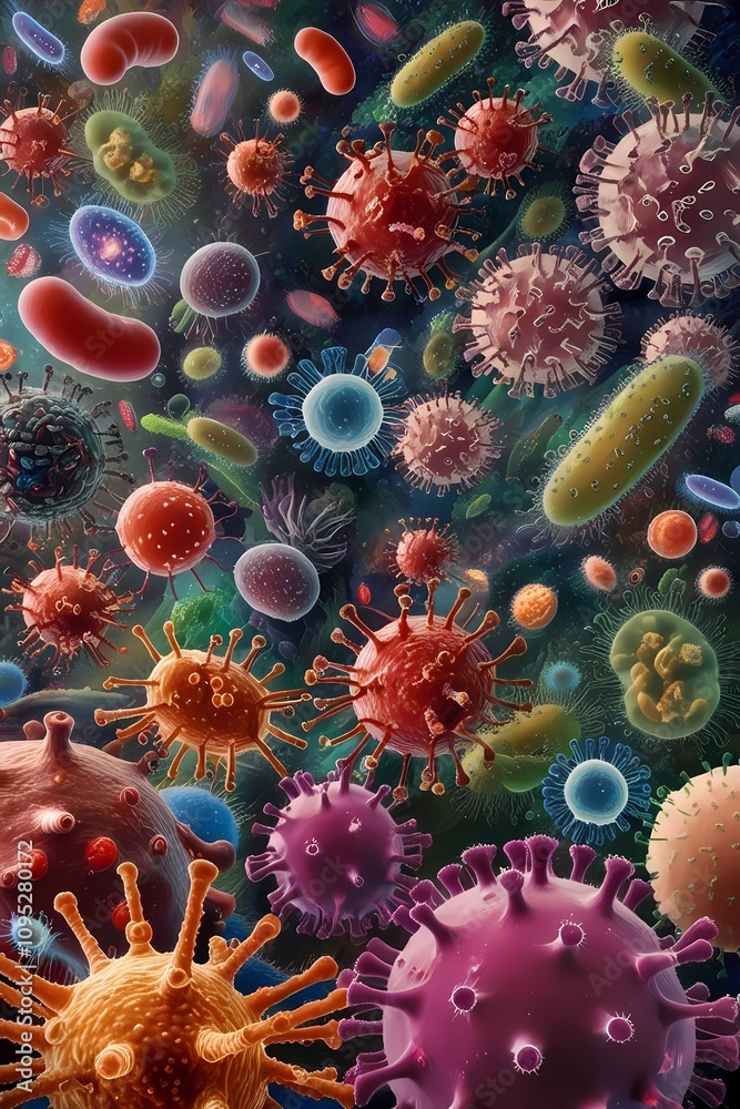 red and yellow viruses and bacteria red and yellow viruses and bacteria