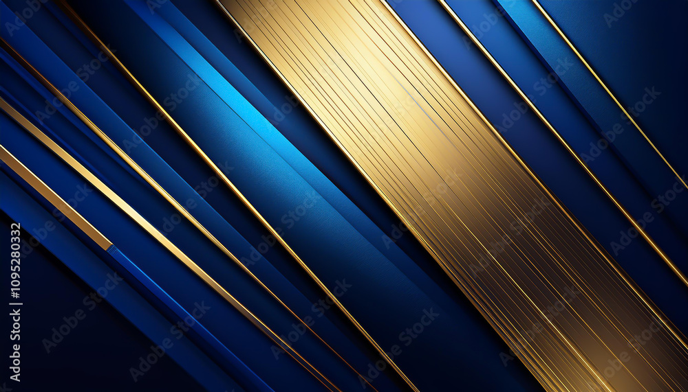 Fototapeta premium Elegant Blue and Gold Award Background