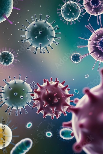 3d rendered illustration of a virus