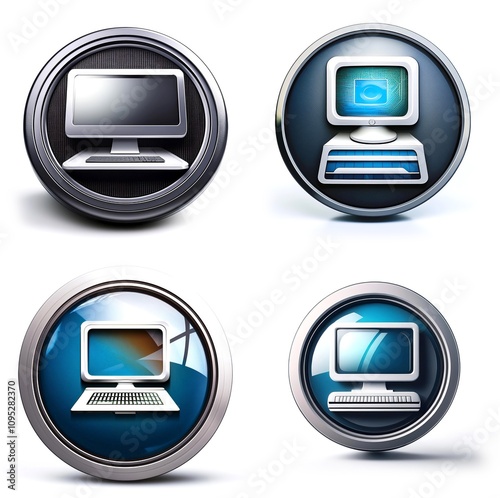 Computer and data logo selection