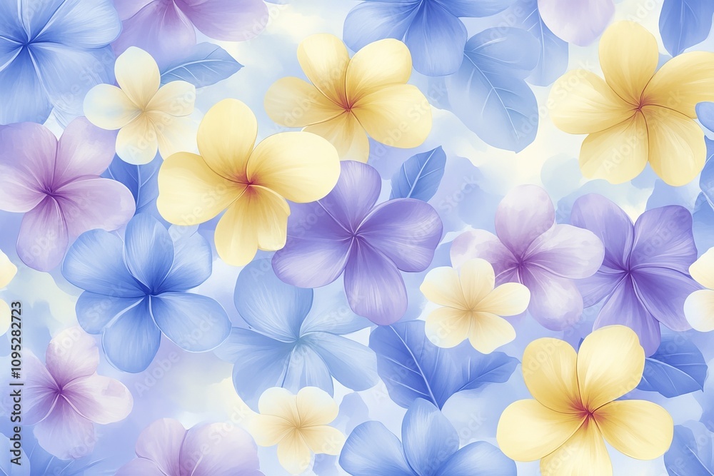 Serene Floral Harmony Pattern Serene Floral Harmony Pattern