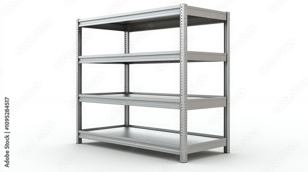 Sturdy three-tier metal storage rack for industrial and home organization Sturdy three-tier metal storage rack for industrial and home organization