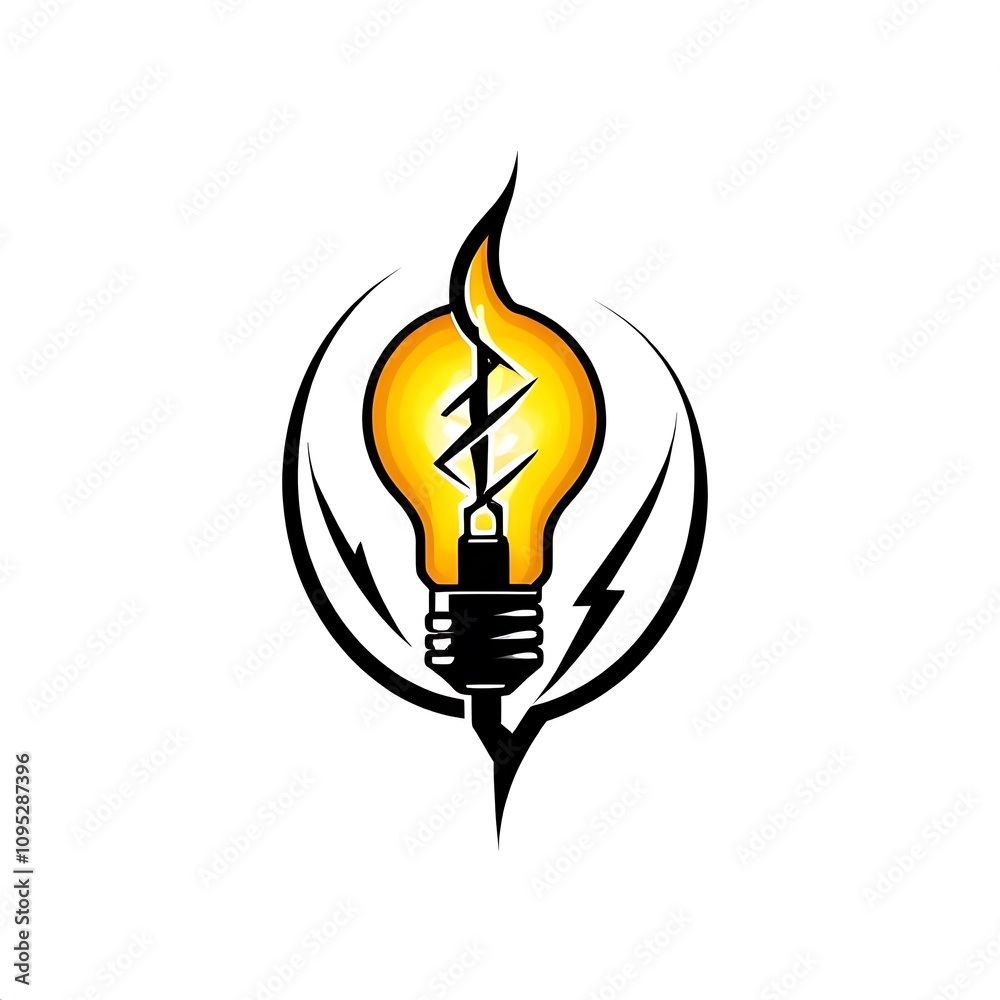 Electrical Energy Logo
isolated on white background Electrical Energy Logo
isolated on white background