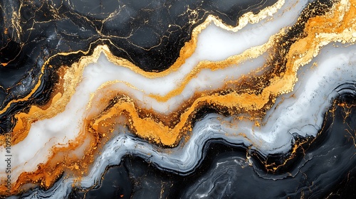 Abstract marble textures created with fluid alcohol ink mixing