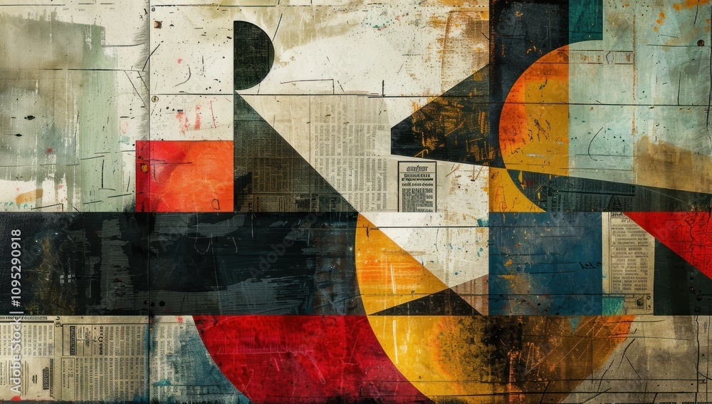 Fototapeta premium Abstract Geometric Composition