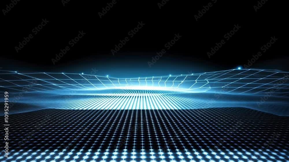 Stunning Digital Landscape Featuring Grid Pattern and Futuristic Elements for Creative Projects, Presentations, and Visual Media Stunning Digital Landscape Featuring Grid Pattern and Futuristic Elements for Creative Projects, Presentations, and Visual Media