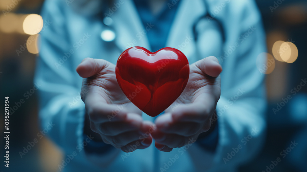Doctor s Hands Holding Red Heart Healthcare Medical Compassion Charity Doctor s Hands Holding Red Heart Healthcare Medical Compassion Charity