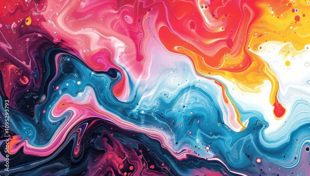 Obraz premium Abstract Swirls of Color