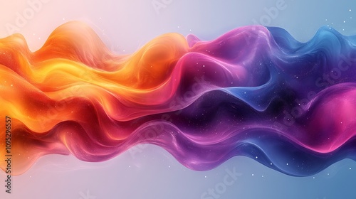 Vibrant Facebook cover template with colorful gradients and modern typography isolated on a transparent background for event promotions