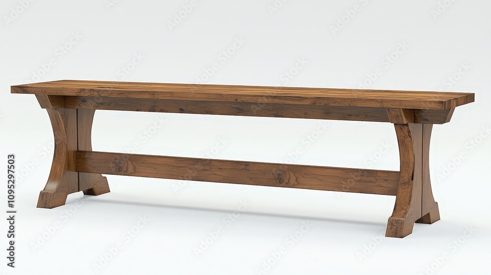 Elegant wooden dining bench with rustic charm for versatile home decor Elegant wooden dining bench with rustic charm for versatile home decor