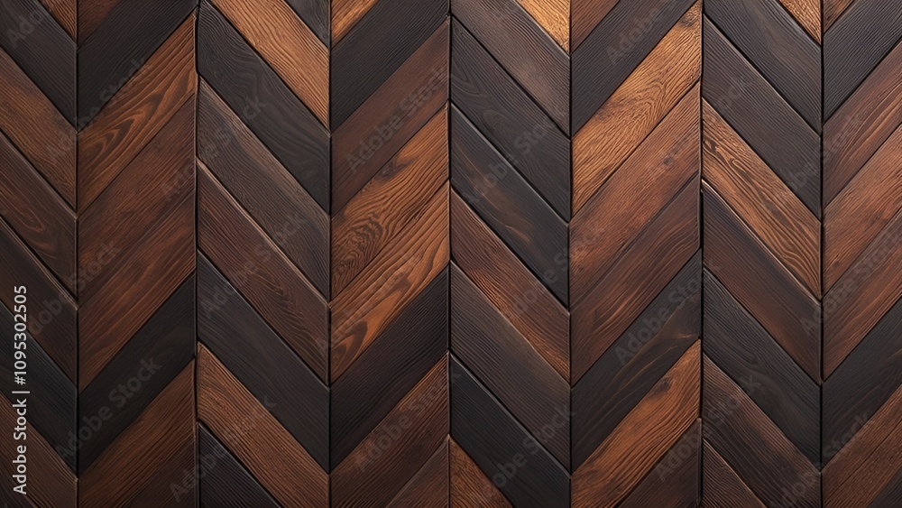 Chevron seamless wood pattern with dark and light brown shades, creating a rustic and classic wooden background texture Chevron seamless wood pattern with dark and light brown shades, creating a rustic and classic wooden background texture