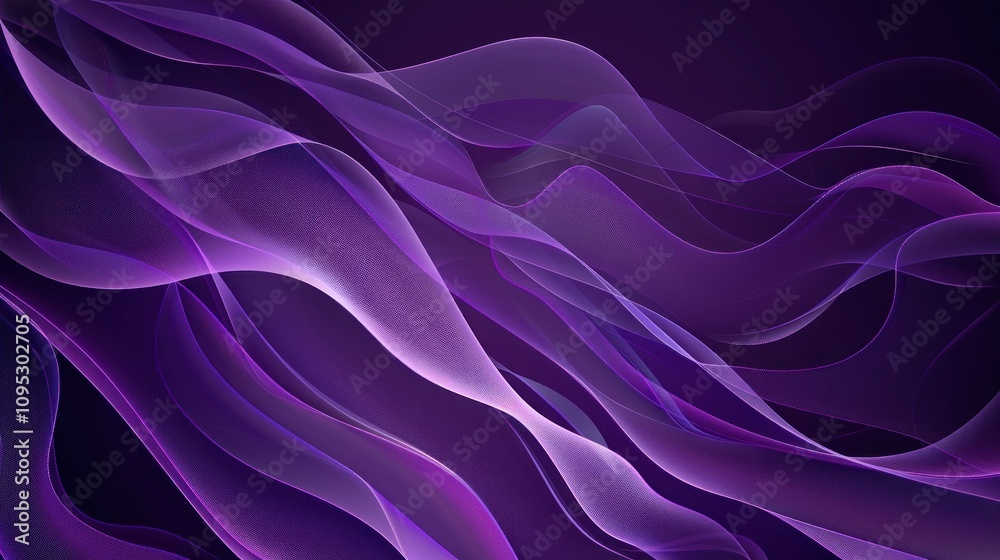 Obraz premium Abstract Purple Waves Background