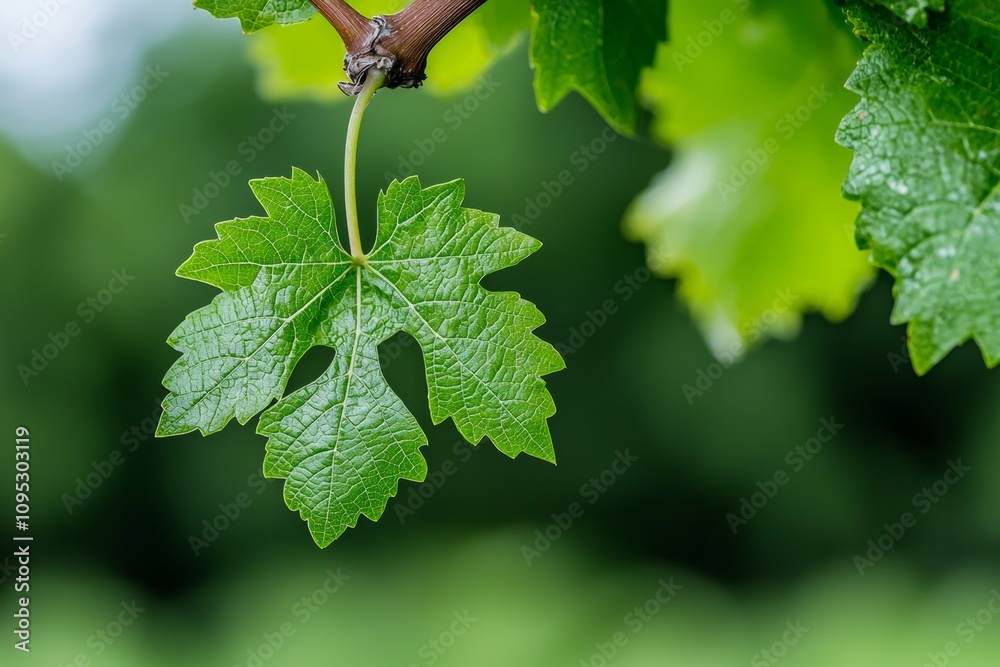 The symbol of a circular economy positioned over a green vine leaf, highlighting concepts of sustainable farming and eco-viticulture. The symbol of a circular economy positioned over a green vine leaf, highlighting concepts of sustainable farming and eco-viticulture.