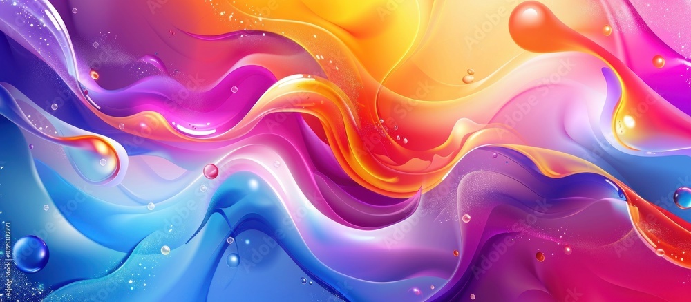 Abstract Swirls of Color and Light Abstract Swirls of Color and Light