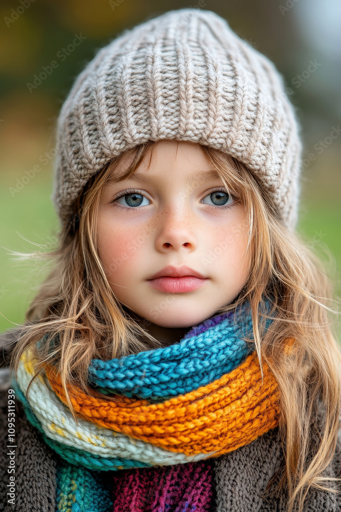 portrait of a child in a countryside portrait of a child in a countryside