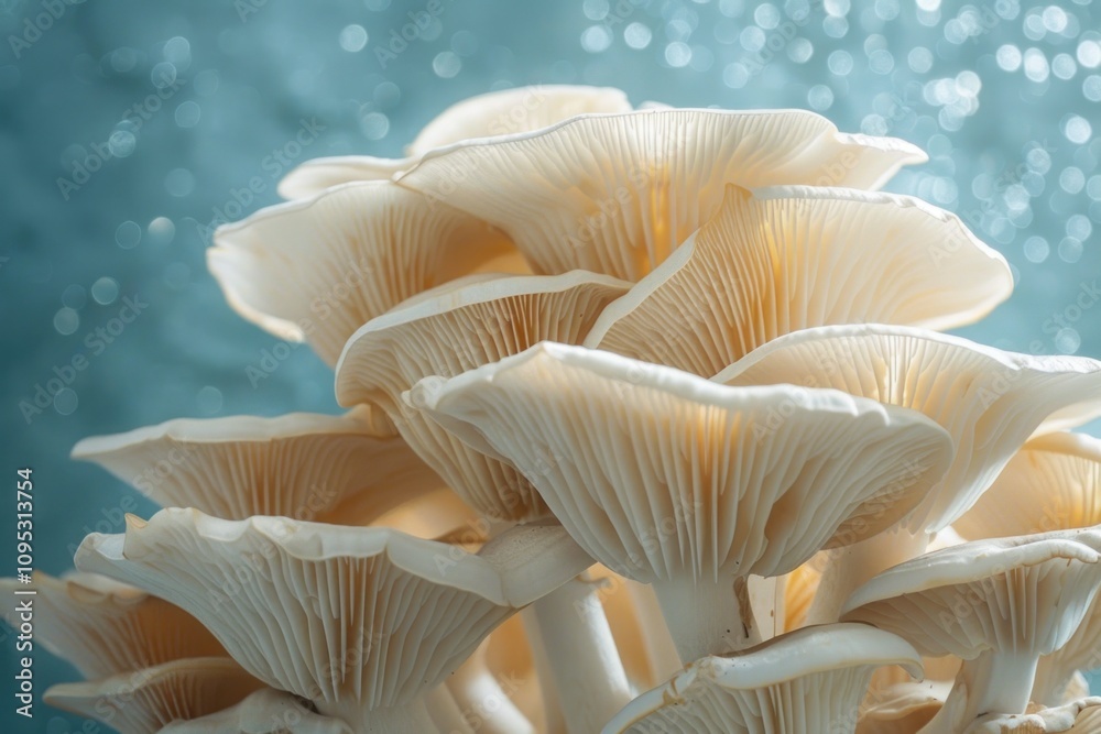 Delicate Mushroom Cluster in Soft Light Delicate Mushroom Cluster in Soft Light