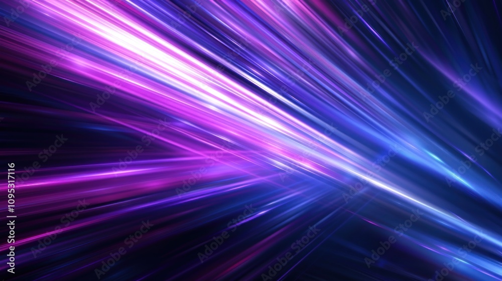 Fototapeta premium Abstract Purple and Blue Light Streaks Background