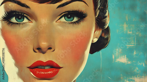 Retro pulp novel cover in vintage style, evoking classic graphic design