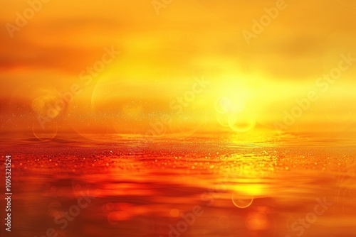 Golden Sunset Reflection photo