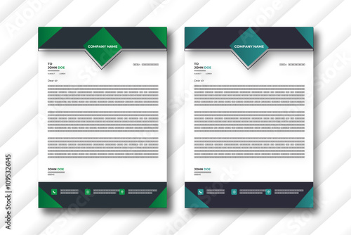 Modern Creative & Clean business style letterhead bundle of your corporate project design.set to print with vector & illustration. corporate letterhead bundle.Letterhead template in Abstract style des