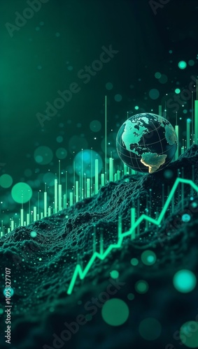 abstract background with charts and graphs symbolizing financial trends global economy,money, business, financial system, cryptocurrency, finance, economy, crypto, earnings