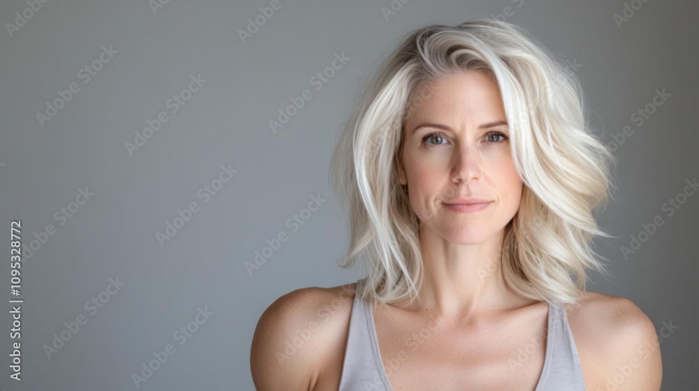 Portrait of a cool blonde, beautiful woman Portrait of a cool blonde, beautiful woman