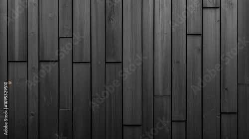 Black corrugated metal texture. Wall wooden vertical panels. Dark steel roof sheet. Wood siding for construction.