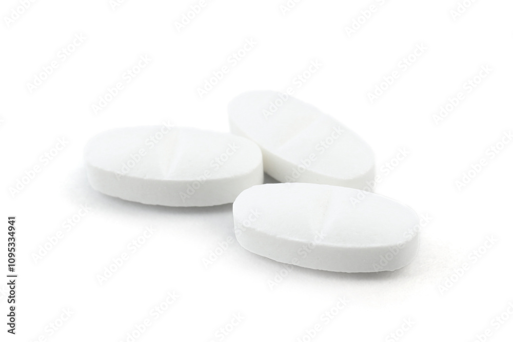 Antibiotic pills on light grey background. Medical remedy Antibiotic pills on light grey background. Medical remedy