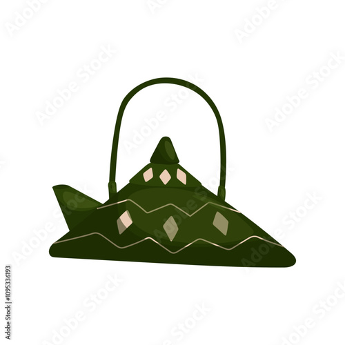 Cute teapot in cartoon flat style. Element for design, posters, fabric patterns, kitchen decor, cafe, dining room.