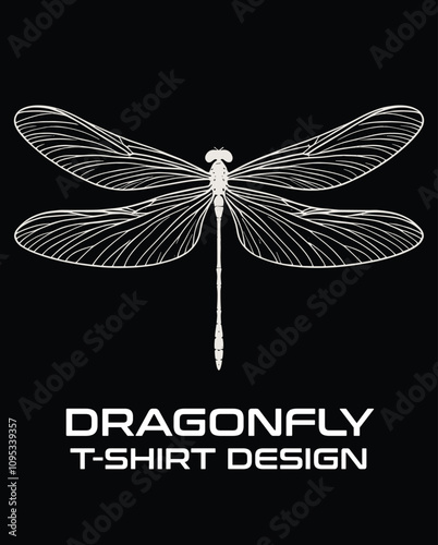 Dragon Fly Vector T Shirt Design