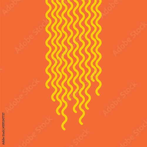 Instant noodle pattern. Instant noodle symbol. noodle pattern.