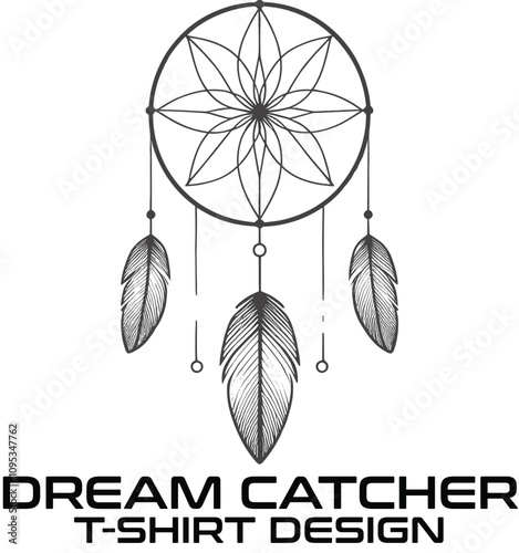 Dream Catcher Vector T Shirt Design