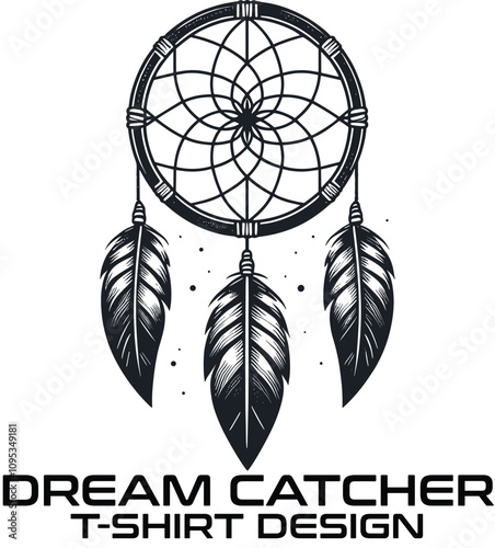 Dream Catcher Vector T Shirt Design