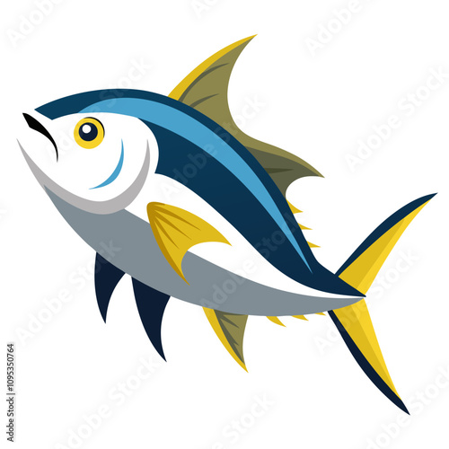  wild life fish vector Illustration