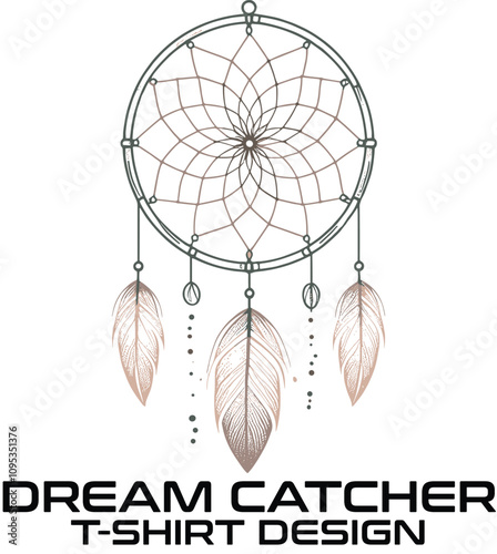 Dream Catcher Vector T Shirt Design