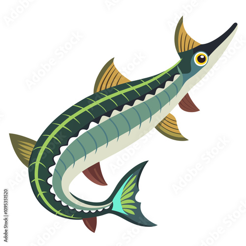  wild life fish  vector Illustration