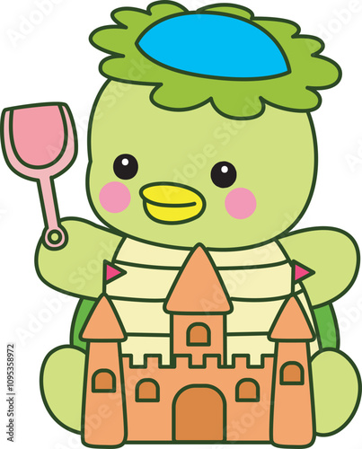 Kawaii japanese mythology Kappa sticker cute.
Cute kappa mascot ghost japanese.
 