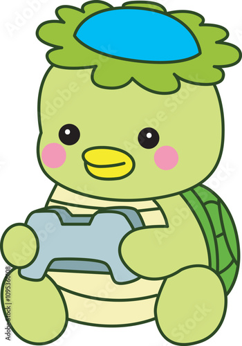 Kawaii japanese mythology Kappa sticker cute.
Cute kappa mascot ghost japanese.
 