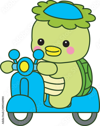 Kawaii japanese mythology Kappa sticker cute.
Cute kappa mascot ghost japanese.
 