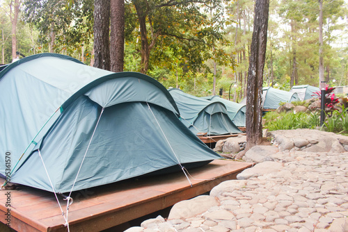 Tent 3
Rows of tents and cobbled paths photo