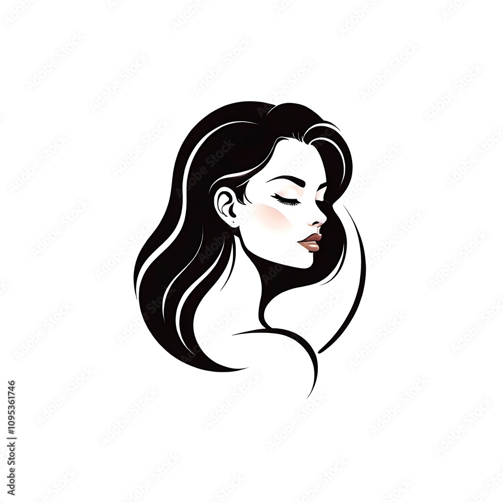 Woman logo design
isolated on white background Woman logo design
isolated on white background