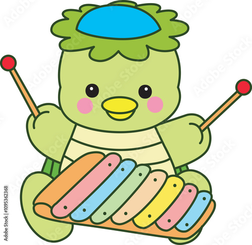 Kawaii japanese mythology Kappa sticker cute.
Cute kappa mascot ghost japanese.
 