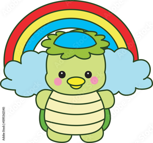 Kawaii japanese mythology Kappa sticker cute.
Cute kappa mascot ghost japanese.
 