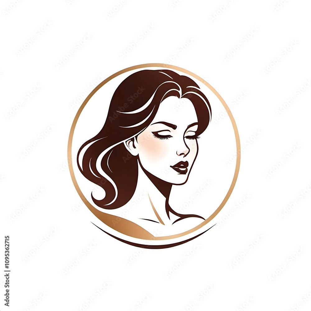 Woman logo design
isolated on white background Woman logo design
isolated on white background