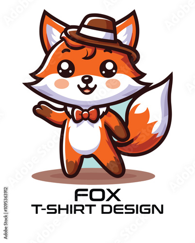 Fox Vector T Shirt Design