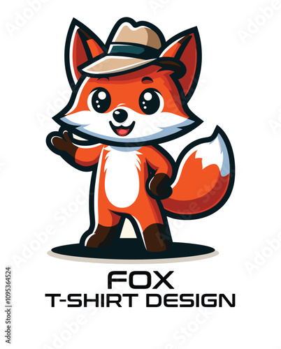 Fox Vector T Shirt Design