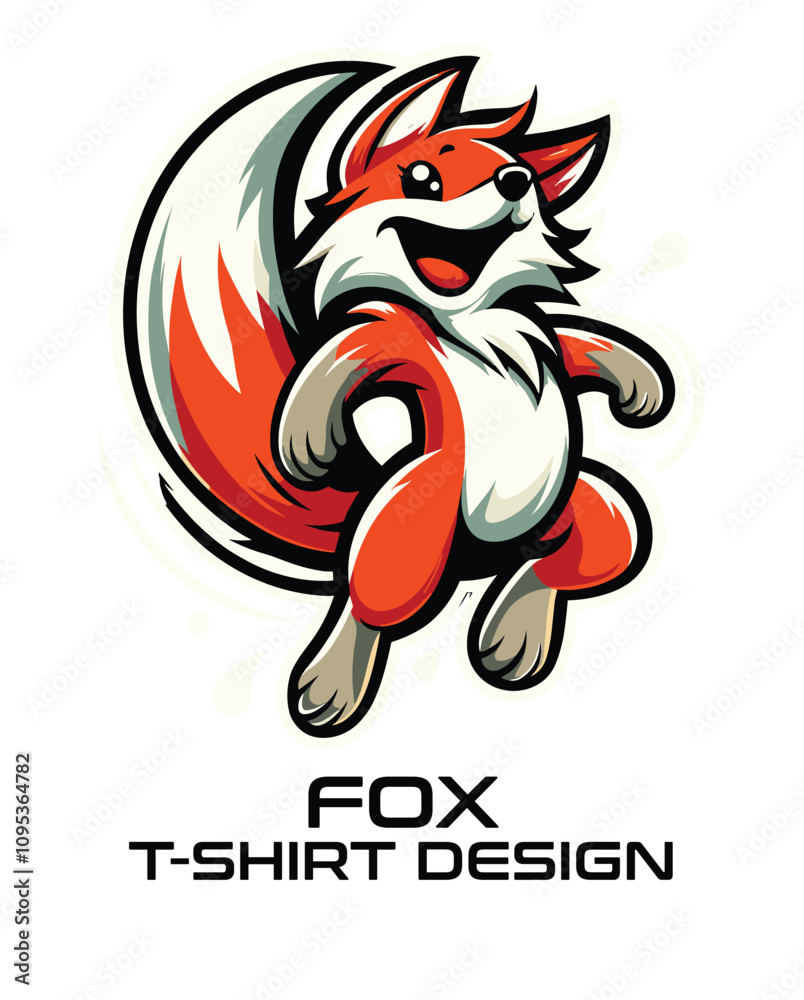 Fox Vector T Shirt Design Fox Vector T Shirt Design
